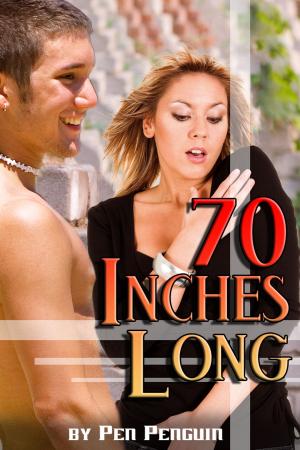 Book cover of 70 Inches Long (BDSM comedy erotica)