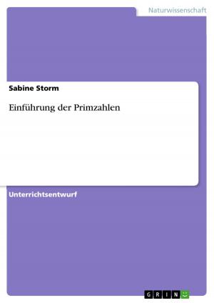 Cover of the book Einführung der Primzahlen by Ann-Katrin Gässlein