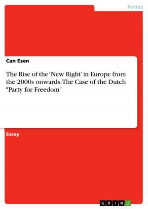 Cover of the book The Rise of the 'New Right' in Europe from the 2000s onwards: The Case of the Dutch 'Party for Freedom' by Josef Galert