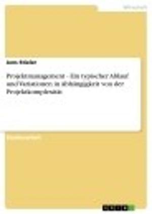Cover of the book Projektmanagement - Ein typischer Ablauf und Variationen in Abhängigkeit von der Projektkomplexität by Rebecca Heibutzki