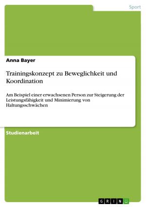 Cover of the book Trainingskonzept zu Beweglichkeit und Koordination by Martina Carl