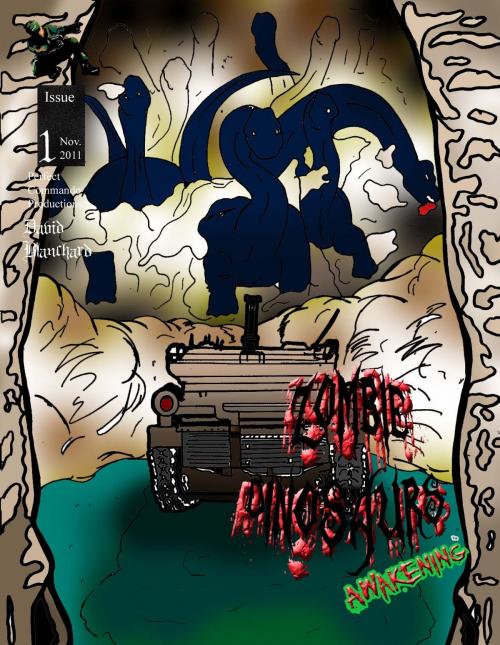 Cover of the book Zombie Dinosaurs awakening Issue 3 by David Blanchard, Perfect Commando Productions