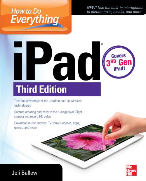 Cover of the book How to Do Everything: iPad, 3rd Edition by Joli Ballew, McGraw-Hill Education