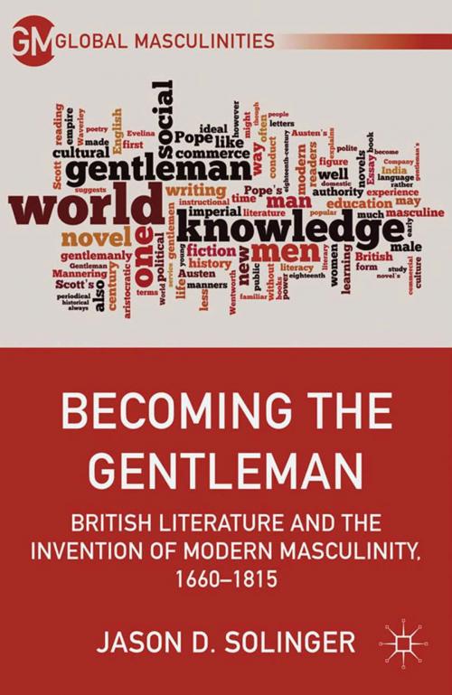 Cover of the book Becoming the Gentleman by J. Solinger, Palgrave Macmillan US
