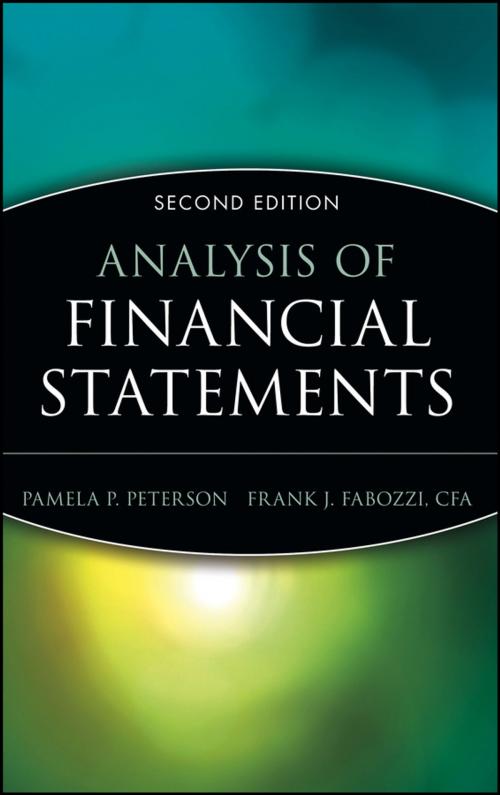 Cover of the book Analysis of Financial Statements by Pamela P. Peterson, Frank J. Fabozzi, Wiley