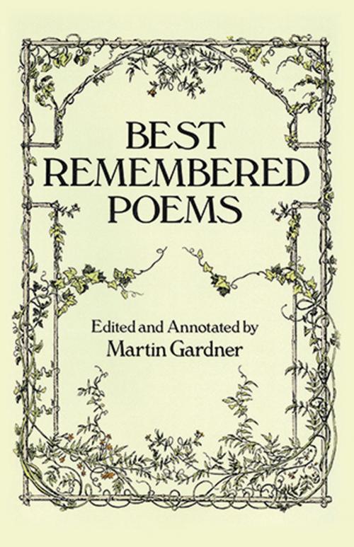 Cover of the book Best Remembered Poems by , Dover Publications