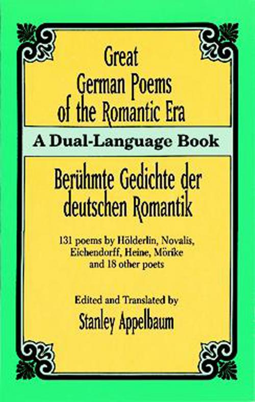 Cover of the book Great German Poems of the Romantic Era by , Dover Publications