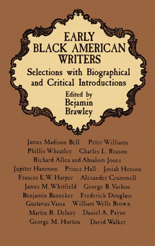 Cover of the book Early Black American Writers by , Dover Publications