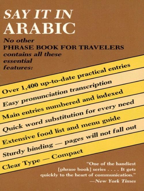 Cover of the book Say It in Arabic by Dover, Dover Publications
