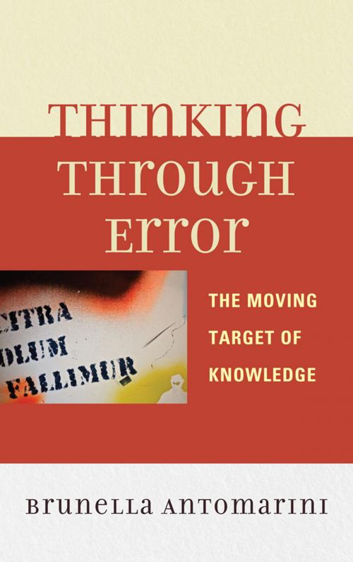 Cover of the book Thinking through Error by Brunella Antomarini, Lexington Books