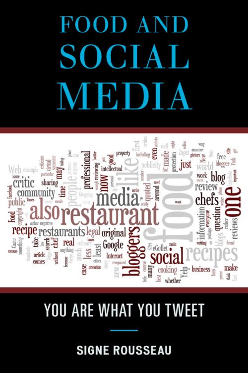 Cover of the book Food and Social Media by Signe Rousseau, AltaMira Press