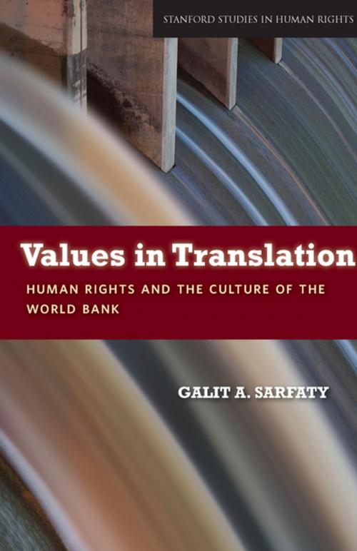 Cover of the book Values in Translation by Galit Sarfaty, Stanford University Press