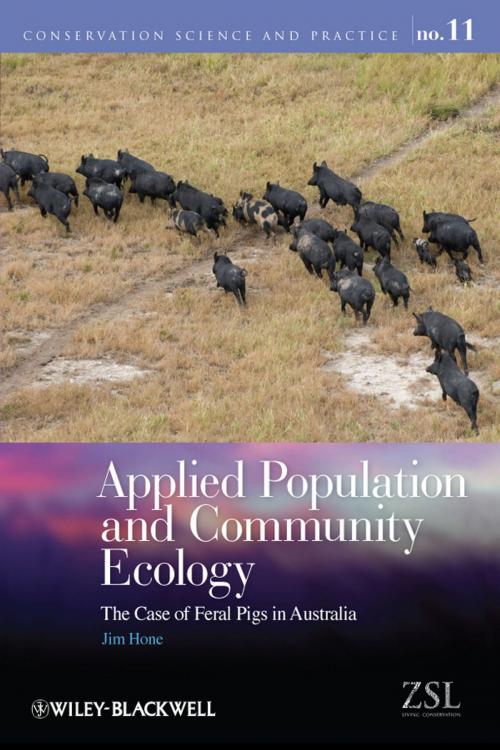 Cover of the book Applied Population and Community Ecology by Jim Hone, Wiley