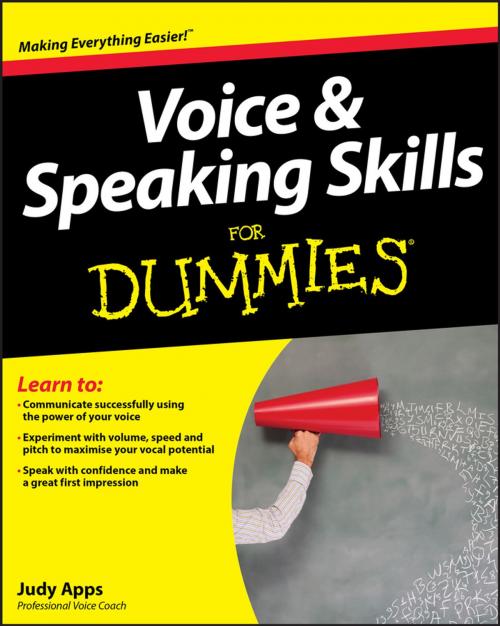 Cover of the book Voice and Speaking Skills For Dummies by Judy Apps, Wiley
