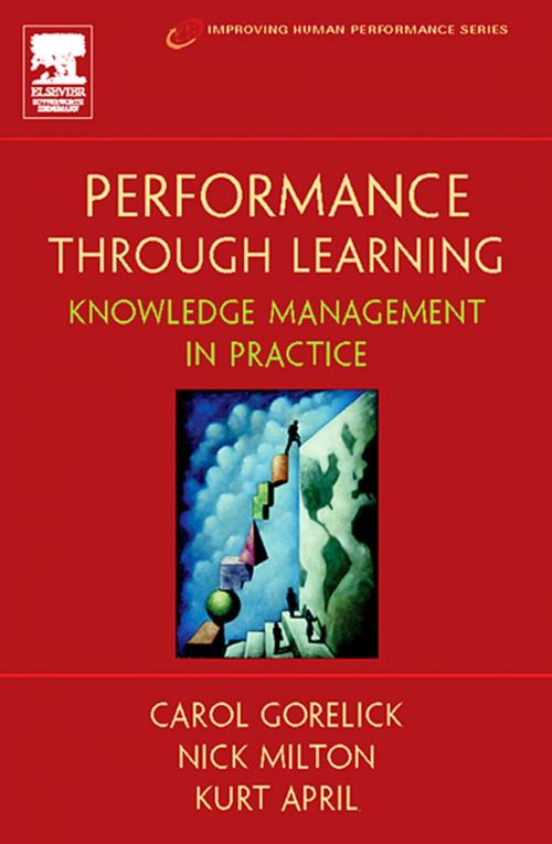 Cover of the book Performance Through Learning by Kurt April, Nick Milton, Ph.D., Carol Gorelick, Taylor and Francis