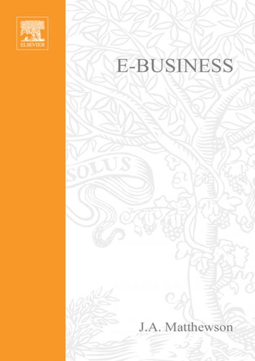 Cover of the book e-Business - A Jargon-Free Practical Guide by James Matthewson, Taylor and Francis