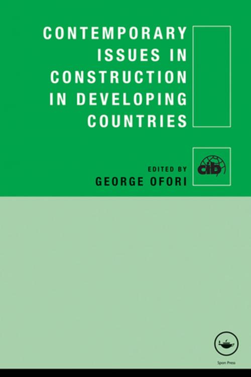 Cover of the book Contemporary Issues in Construction in Developing Countries by , CRC Press