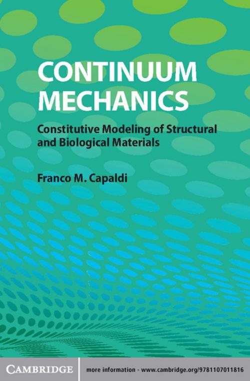 Cover of the book Continuum Mechanics by Franco M. Capaldi, Cambridge University Press