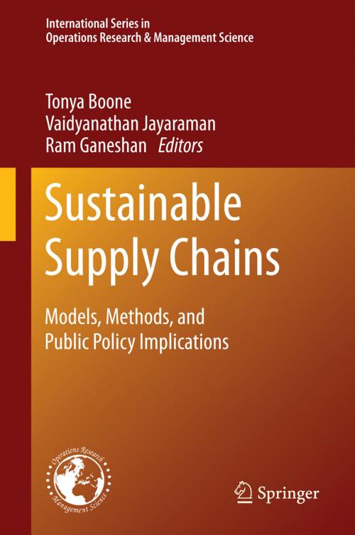 Cover of the book Sustainable Supply Chains by , Springer New York