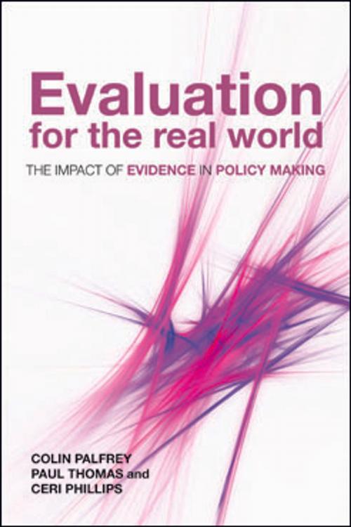 Cover of the book Evaluation for the real world by Thomas, Paul, Palfrey, Colin, Policy Press