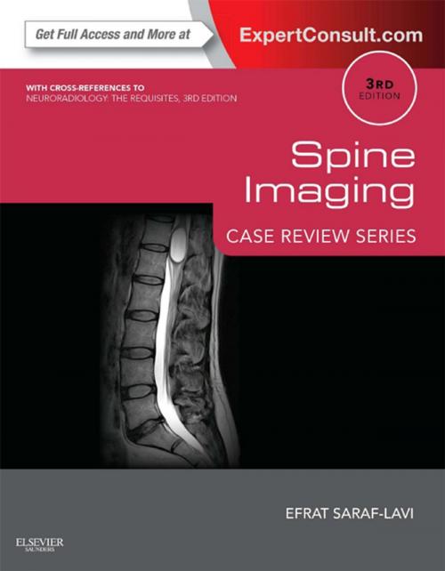 Cover of the book Spine Imaging E-Book by Efrat Saraf-Lavi, MD, Elsevier Health Sciences