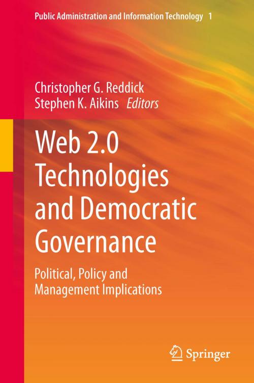 Cover of the book Web 2.0 Technologies and Democratic Governance by , Springer New York