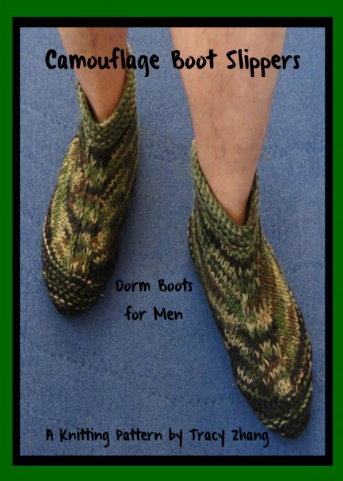 Cover of the book Camouflage Boot Slippers Dorm Boots for Men Knitting Pattern by Tracy Zhang, West Lake Books