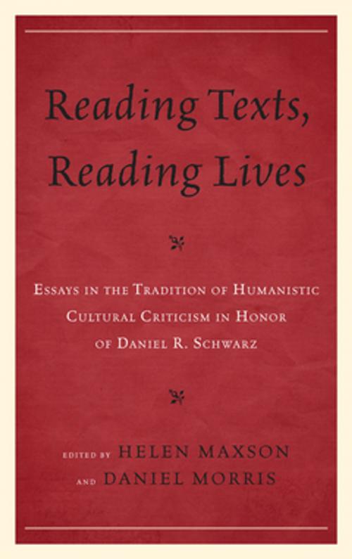 Cover of the book Reading Texts, Reading Lives by Paul Gordon, Ruth Hoberman, Ross Murfin, Brian May, Margot Norris, Ed O'Shea, Steve Sicari, Beth Newman, Joseph Heininger, Holly Stave, Brian W. Shaffer, Associate Dean of Academic Affairs and Professor of English at Rhodes College, USA, University of Delaware Press
