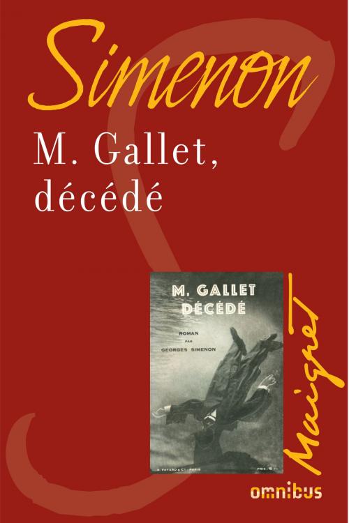 Cover of the book M.Gallet, décédé by Georges SIMENON, Place des éditeurs