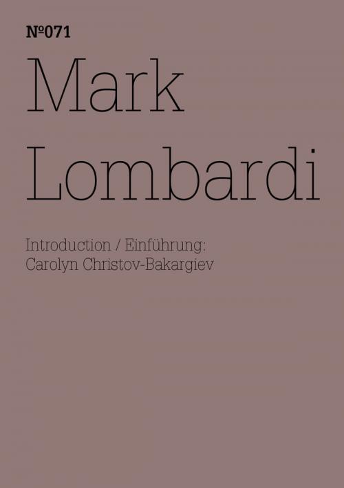 Cover of the book Mark Lombardi by Mark Lombardi, Hatje Cantz Verlag