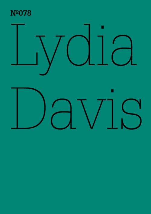Cover of the book Lydia Davis by Lydia Davis, Hatje Cantz Verlag