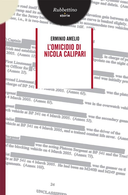 Cover of the book L'omicidio di Nicola Calipari by Erminio Amelio, Rubbettino Editore