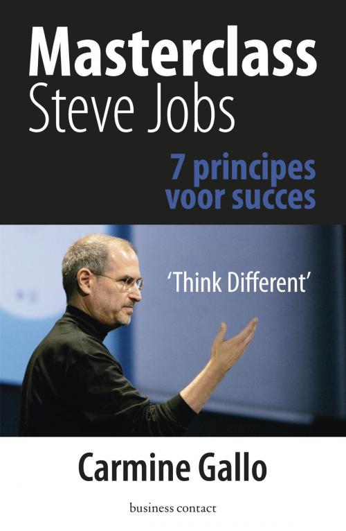 Cover of the book Masterclass Steve Jobs by Carmine Gallo, Atlas Contact, Uitgeverij