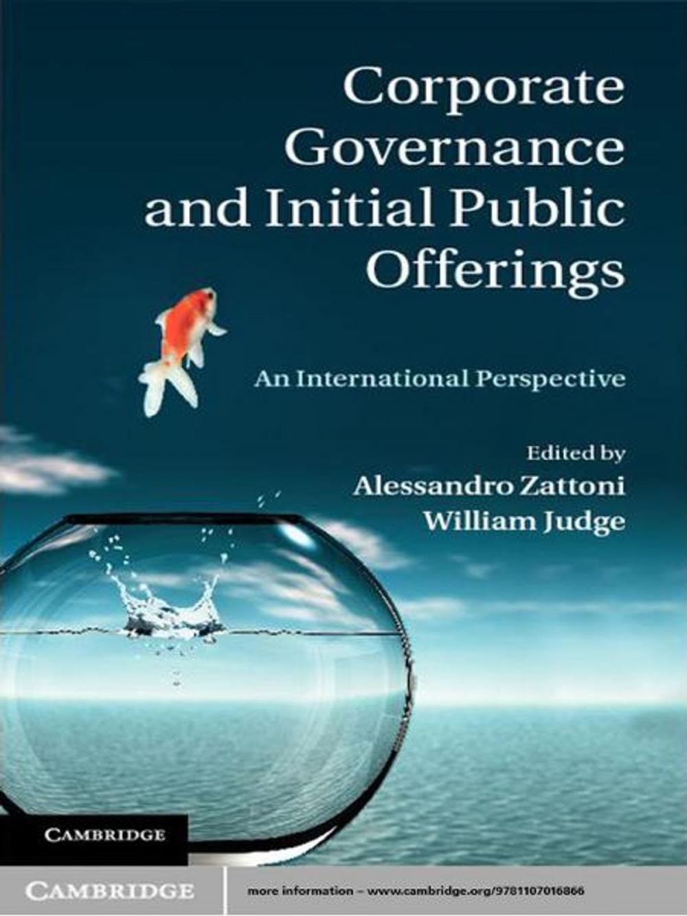 Big bigCover of Corporate Governance and Initial Public Offerings