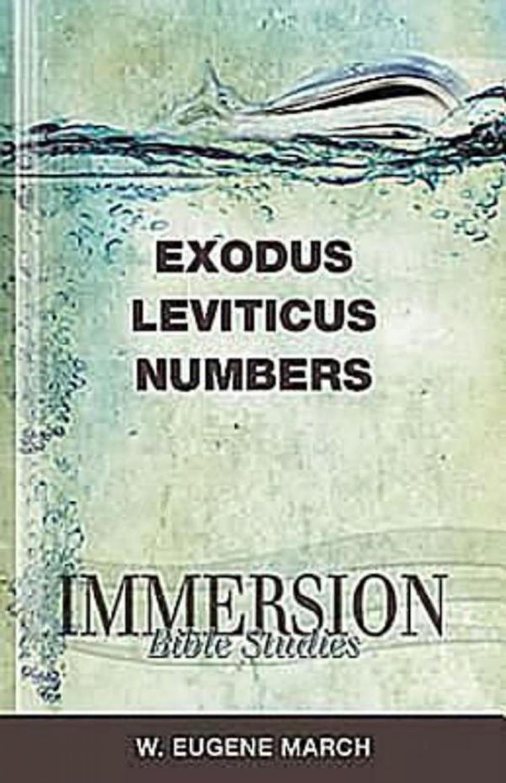 Big bigCover of Immersion Bible Studies: Exodus, Leviticus, Numbers