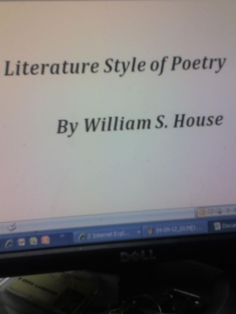 Big bigCover of Literature Style Of Poetry