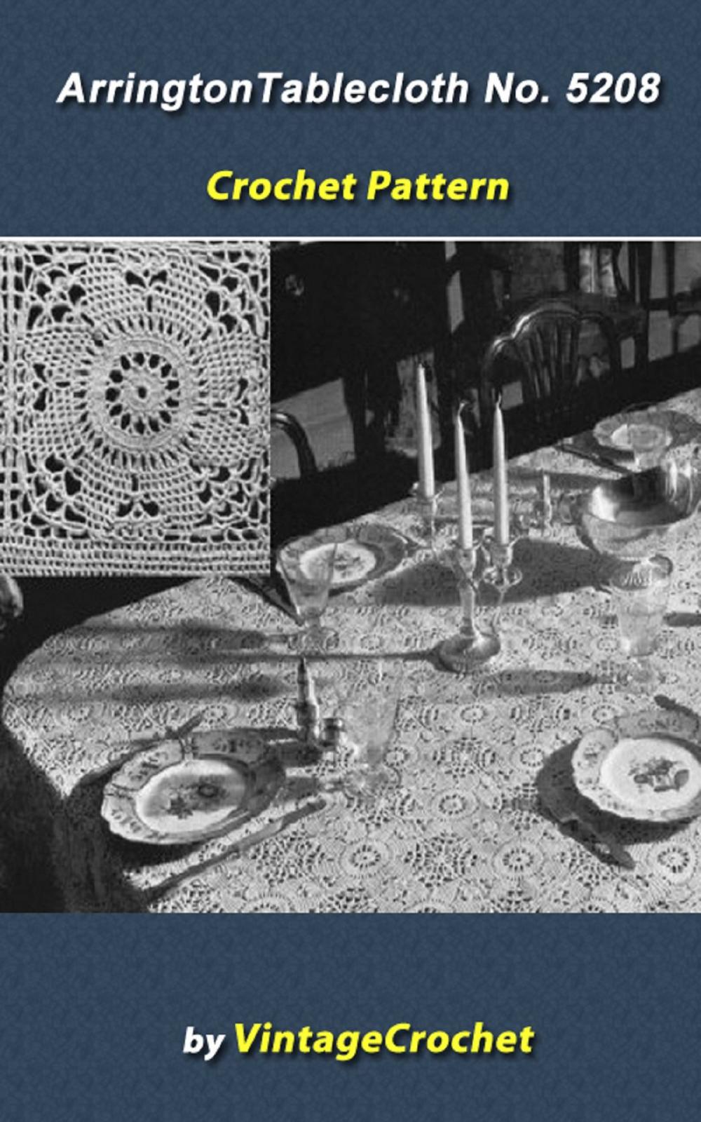 Big bigCover of Arrington Tablecloth No 5208 from the Minerva Book of Cottons V52 Vintage Crochet Pattern eBook