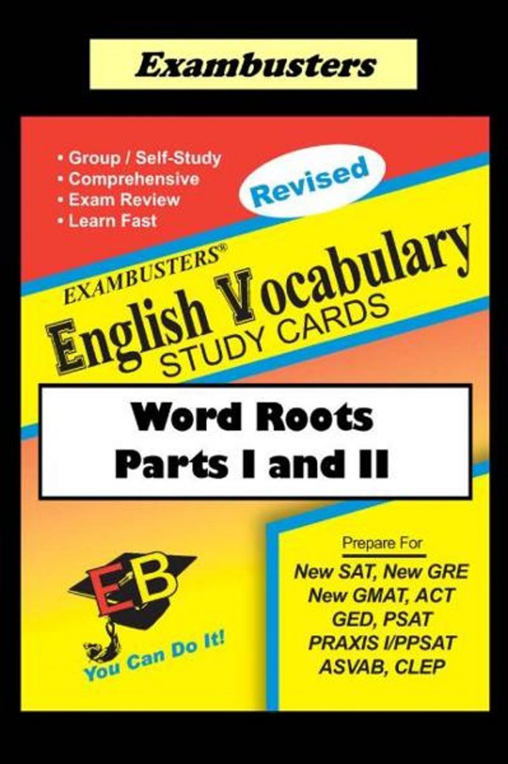 Big bigCover of Exambusters English Vocabulary Study Cards: Word Roots Parts I and II
