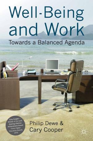Cover of the book Well-Being and Work by Rosemary Lucy Hill