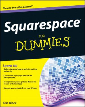 Cover of the book Squarespace For Dummies by Fraser J. T. Howie, Carl E. Walter