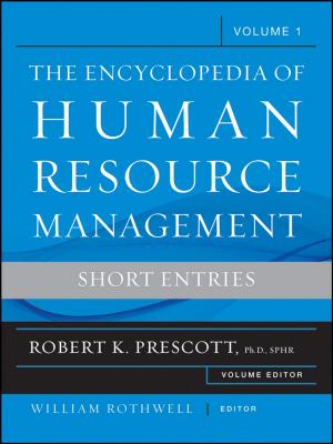 Cover of the book The Encyclopedia of Human Resource Management, Volume 1 by T. H. Liew, B. L. Yeap, R. Y. S. Tee, Soon Xin Ng, Lajos Hanzo