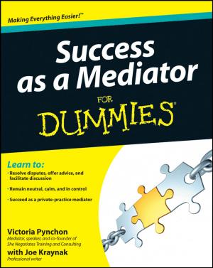 Cover of the book Success as a Mediator For Dummies by Joe Vitale