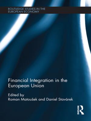 Cover of the book Financial Integration in the European Union by M. F. Lang