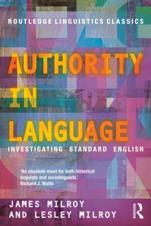 Cover of the book Authority in Language by Robert Ewen B, Robert B. Ewen