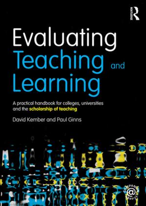 Cover of the book Evaluating Teaching and Learning by Peter Lorge