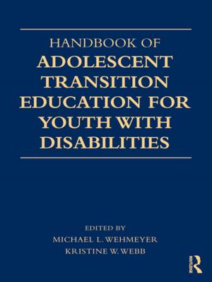 Cover of the book Handbook of Adolescent Transition Education for Youth with Disabilities by E.D Lewis