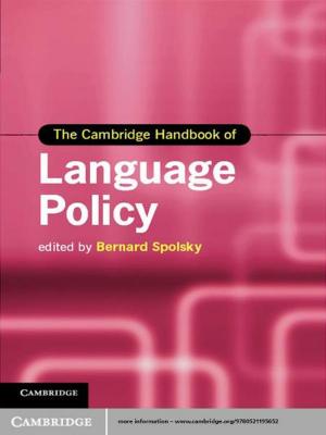 Cover of the book The Cambridge Handbook of Language Policy by David D. Pollard, Raymond C. Fletcher