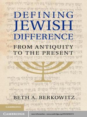 Book cover of Defining Jewish Difference