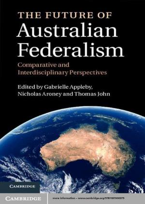 Cover of the book The Future of Australian Federalism by Sarah Brown Ferrario