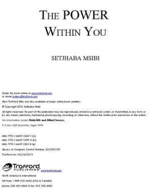 bigCover of the book The Power Within You by 